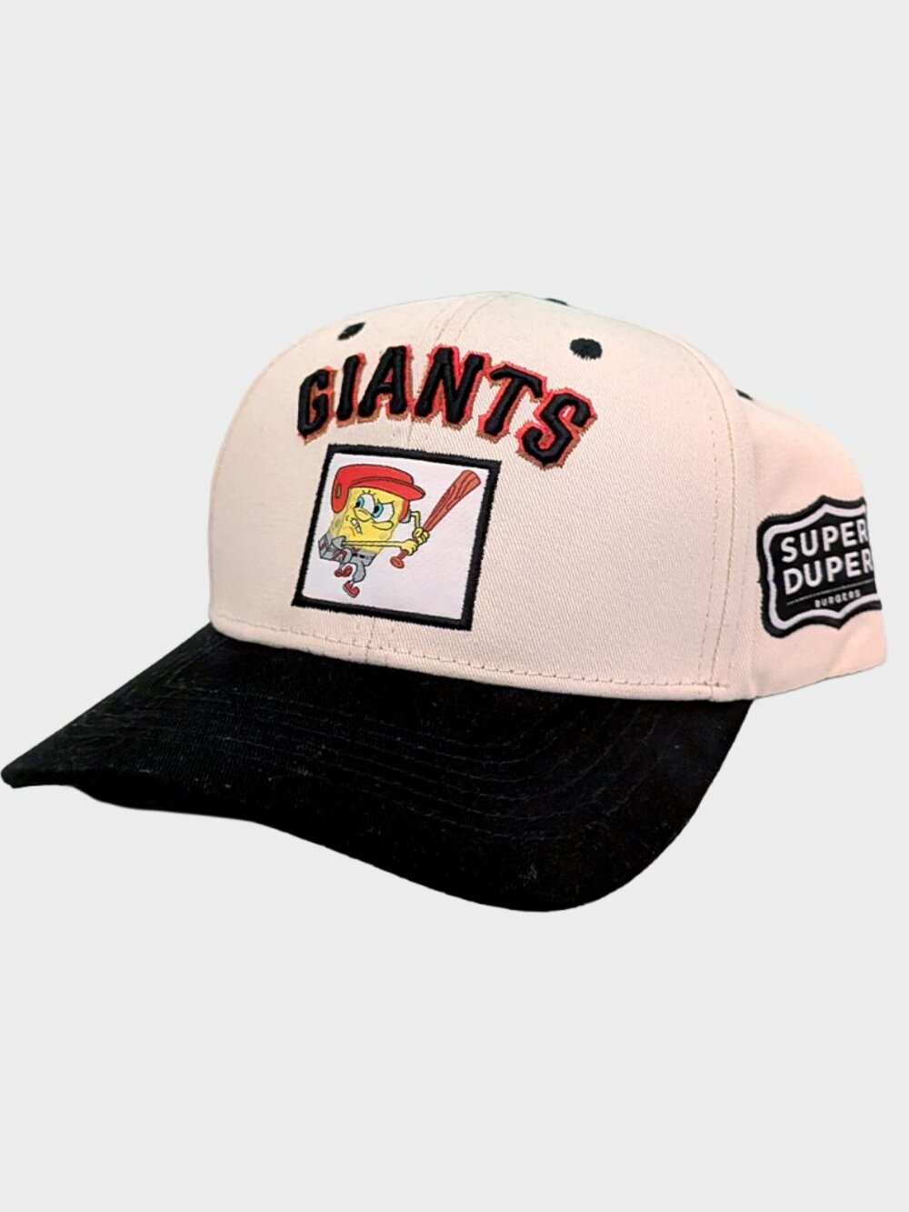 SF Giants SpongeBob SquarePants Hat Cap 2026 Snapback Super Duper Burgers MLB